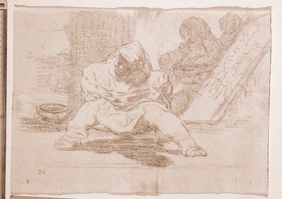 The Disasters of War: Hvilket vanvid! (forberedende tegning af Francisco de Goya
