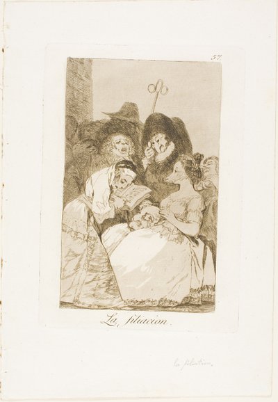 The Filiation, plade 57 fra Los Caprichos af Francisco Jose de Goya y Lucientes