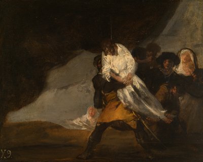 Den hængte munk af Francisco Jose de Goya y Lucientes