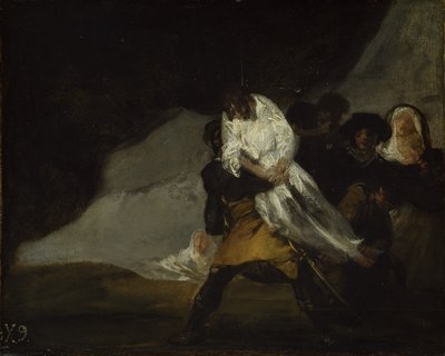 Den hængte munk, ca. 1810 af Francisco de Goya