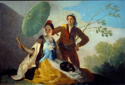 Parasolmaleriet af Francisco de Goya (1746-1828) Madrid Prado-museet fra det 18. århundrede af Francisco de Goya