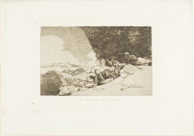 The Same Elsewhere, plade 23 fra The Disasters of War af Francisco Jose de Goya y Lucientes