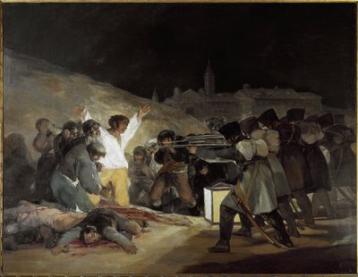 Den tredje maj 1808 - olie på cnavas af Francisco Jose de Goya y Lucientes