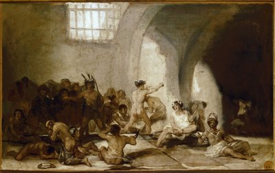 Det skøre hus.(olie på træ af Francisco de Goya