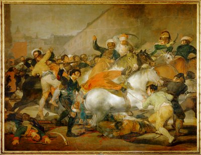 Den 2. maj 1808 i Madrid: anklagen mod (maleri på lærred) af Francisco Jose de Goya y Lucientes