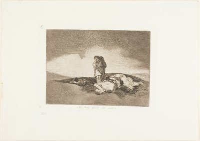 Der er ingen til at hjælpe dem, plade 60 fra The Disasters of War af Francisco Jose de Goya y Lucientes