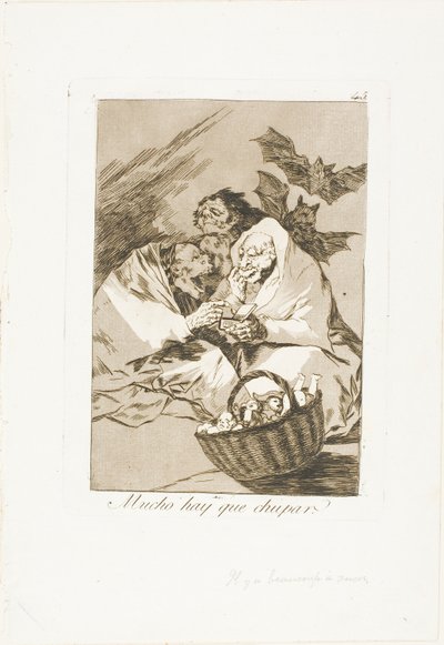 Der er masser at suge, tallerken 45 fra Los Caprichos af Francisco Jose de Goya y Lucientes