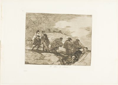 They Do Not Know the Way, plade 70 fra The Disasters of War af Francisco Jose de Goya y Lucientes