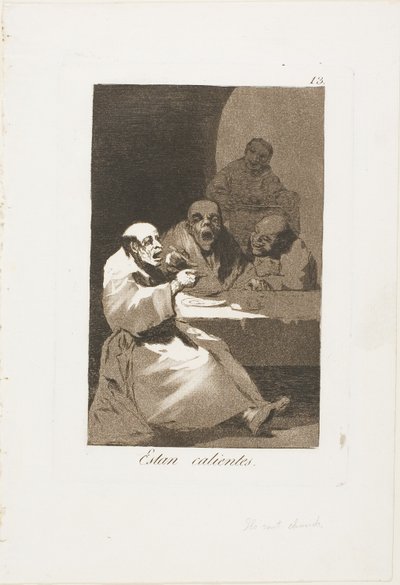 De er Hot, tallerken 13 fra Los Caprichos af Francisco Jose de Goya y Lucientes
