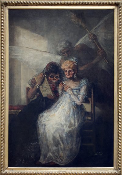 Tid, sagde Les Vieilles. Maleri af Francisco de Goya y Lucientes (1746-1828), olie på lærred, ca. 1808-1812, spansk kunst i begyndelsen af ​​det 19. århundrede. Lille Kunstmuseum. af Francisco de Goya