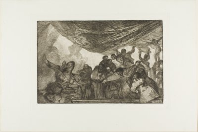 Uden at anbefale sig selv hverken til Gud eller djævelen, plade 15 fra Los Proverbios af Francisco Jose de Goya y Lucientes