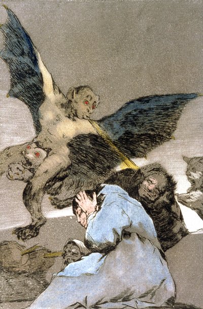 monstre, gravering 1797-1799 af Francisco Jose de Goya y Lucientes