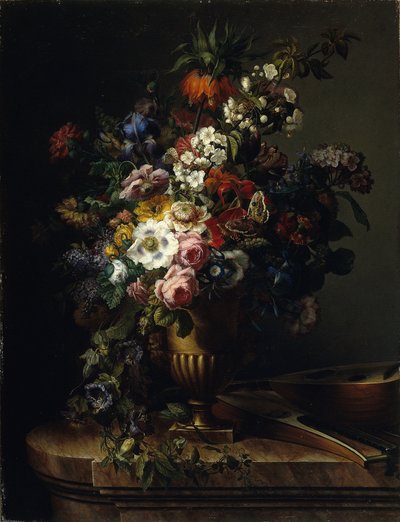 Vase med blomster af Francisco Lacoma y Fontanet
