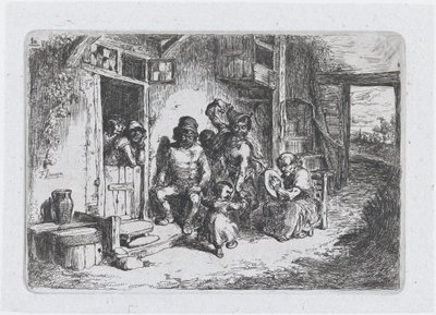 Tavle 10: to figurer danser, en anden siddende spiller på tromme, fra rækken af told ..., 1850. af Francisco Lameyer Berenguer