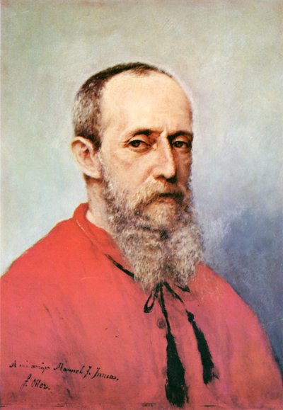 Selvportræt af Francisco Oller af Francisco Manuel Oller