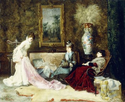 Fine blonder, 1877 af Francisco Masriera y Manovens