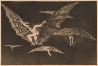 En måde at flyve på (Modo de Volar) fra serien Los Disparates af Francisco de Goya