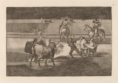 Banderillas med firecrackers af Francisco de Goya