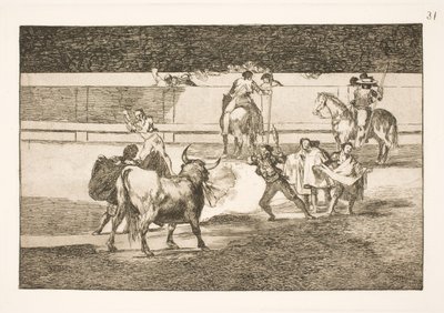 Banderillas med lynkinesere af Francisco de Goya