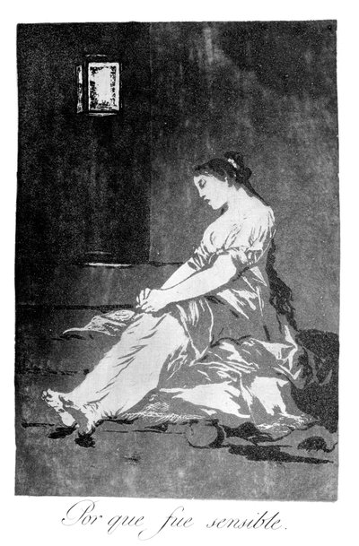 Fordi hun var modtagelig, 1799 af Francisco de Goya