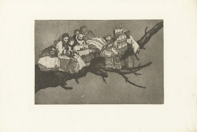 latterlig dårskab Uensartet latterliggørelse Los Disparates (The follies) (serietitel) Los Proverbios (Ordsprogene) (serietitel) af Francisco de Goya