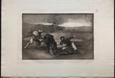 Tyrefægtning: En anden måde at jage til fods på af Francisco de Goya