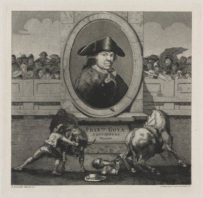 Tyrefægtning: Frontispice, 1876. af Francisco de Goya