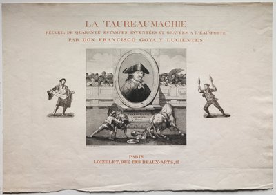 Tyrefægtning: Titelside, 1876. af Francisco de Goya