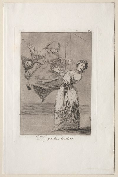 Caprichos: Dont Scream Stupid. af Francisco de Goya