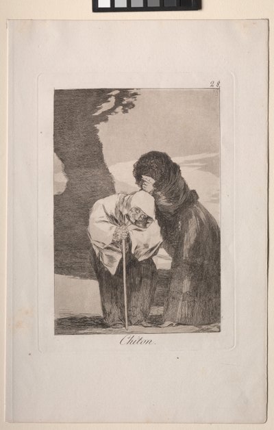 Caprichos: Hys! af Francisco de Goya