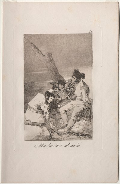Caprichos: Lads gør klar.. af Francisco de Goya