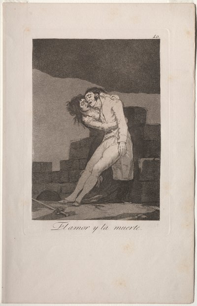 Caprichos: Kærlighed og død af Francisco de Goya