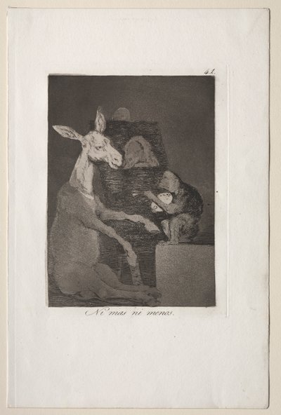 Caprichos: Hverken mere eller mindre af Francisco de Goya