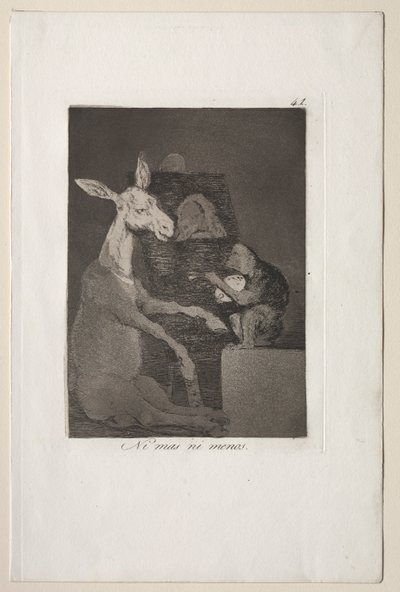 Caprichos: Hverken mere eller mindre. af Francisco de Goya