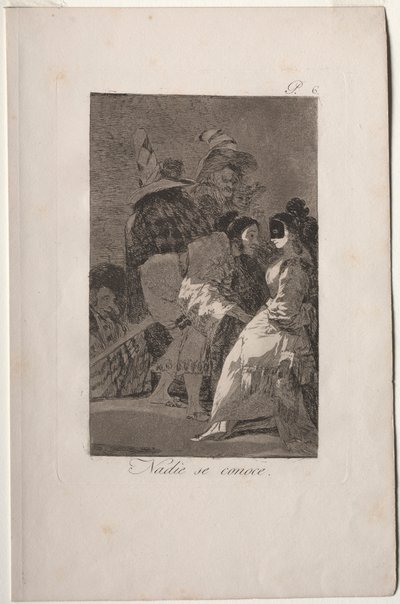 Caprichos: Ingen kender sig selv. af Francisco de Goya