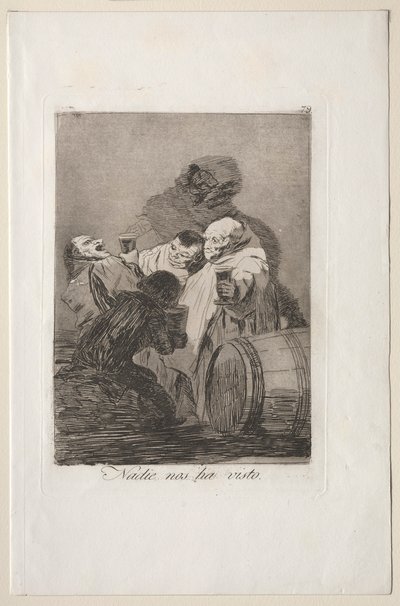Caprichos: Ingen har set os. af Francisco de Goya