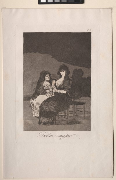 Caprichos: Pretty Teachings. af Francisco de Goya