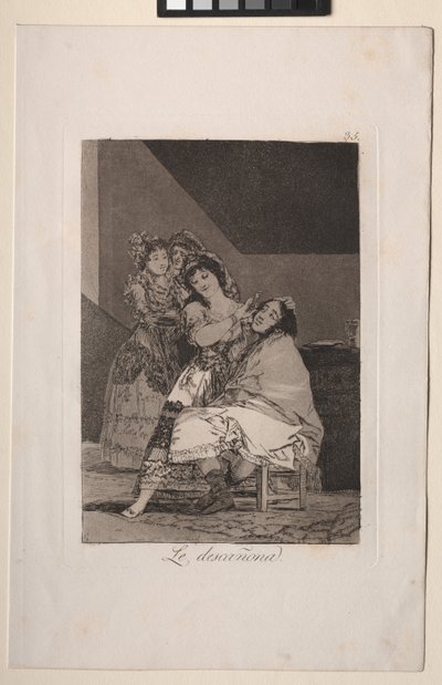 Caprichos: Hun forlader ham af Francisco de Goya