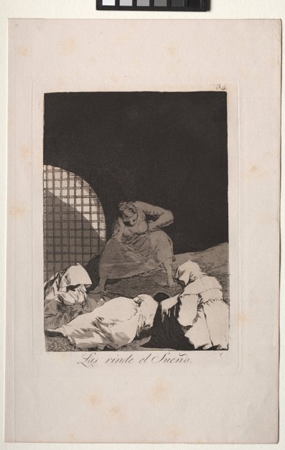 Caprichos: Søvn overvinder dem af Francisco de Goya