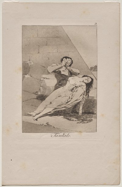 Caprichos: Tantalus af Francisco de Goya