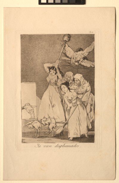 Caprichos: There They Go Plucked dvs fleeced. af Francisco de Goya