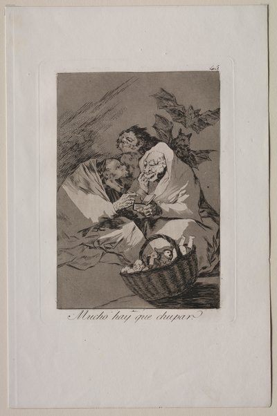 Caprichos: Der er masser at suge af Francisco de Goya