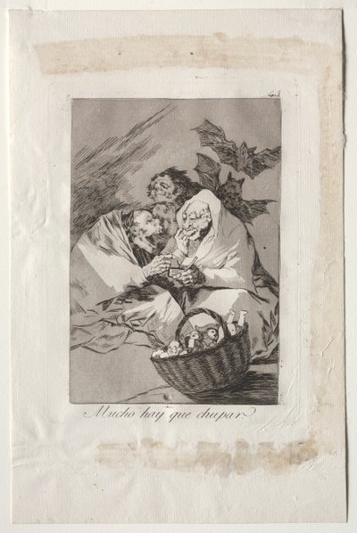 Caprichos: Der er masser at suge af Francisco de Goya