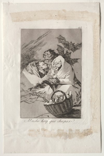Caprichos: Der er masser at suge, 1799. af Francisco de Goya