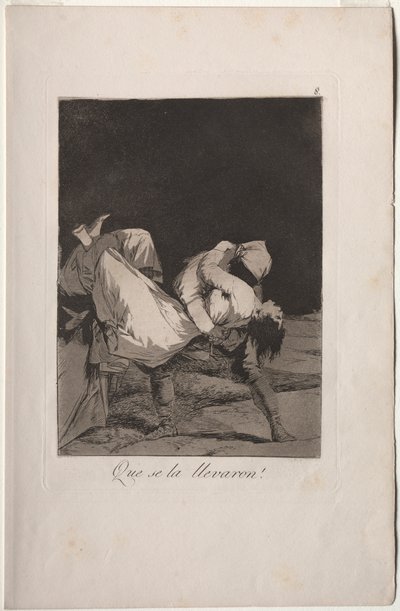 Caprichos: De bar hende væk! af Francisco de Goya