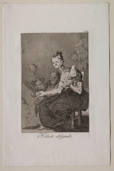 Caprichos: De spinder fint. af Francisco de Goya