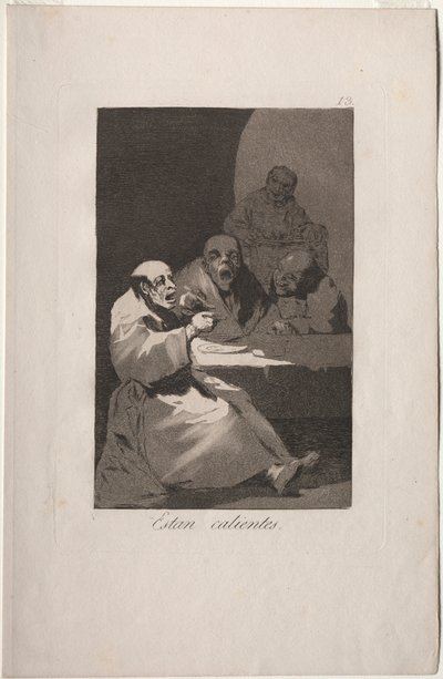 Caprichos: De er hotte.. af Francisco de Goya