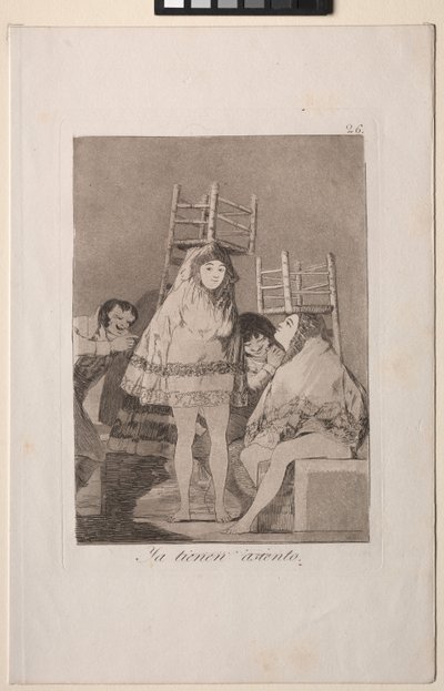 Caprichos: De har allerede fået en plads (dvs. bunden) af Francisco de Goya