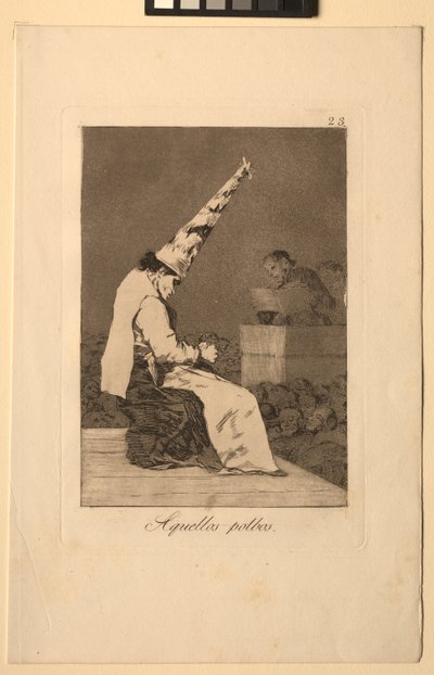 Caprichos: Disse støvpletter. af Francisco de Goya