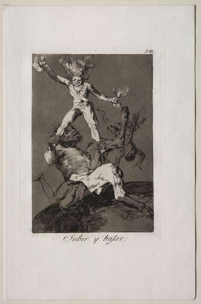 Caprichos: At stige og at falde af Francisco de Goya